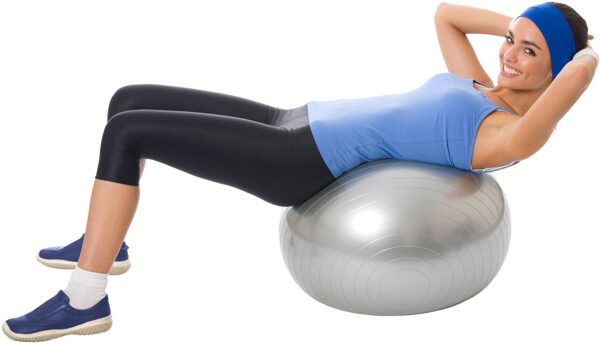 ProBody Pilates Exercise Ball - Professional Grade Anti-Burst Fitness, Balance Ball for Pilates, Yoga, Birthing, Stability Gym Workout Training and Physical Therapy